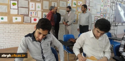 نمایشگاه آثار هنری دانشجویان کارشناسی پیوسته رشته علوم تربیتی