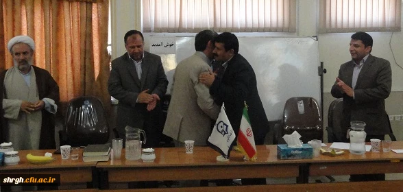 معارفه آقایان دکتر معصومی معاون آموزشی شهید رجایی و محمدی الموتی معاون اداری مالی پردیس بنت الهدی صدر