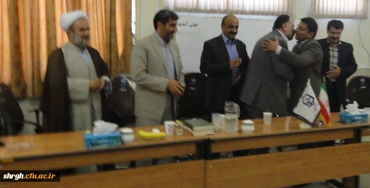 معارفه آقایان دکتر معصومی معاون آموزشی شهید رجایی و محمدی الموتی معاون اداری مالی پردیس بنت الهدی صدر