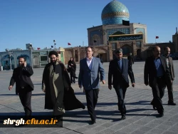 دیدار جناب آقای دکتر مهر محمدی ریاست دانشگاه فرهنگیان کشور از امام زاده حسین(ع)