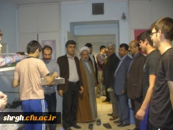 دیدار صمیمی ریاست پردیس شهید رجایی و معاونین و اساتید با دانشجویان در خوابگاه مرکز به مناسبت روز دانشجو