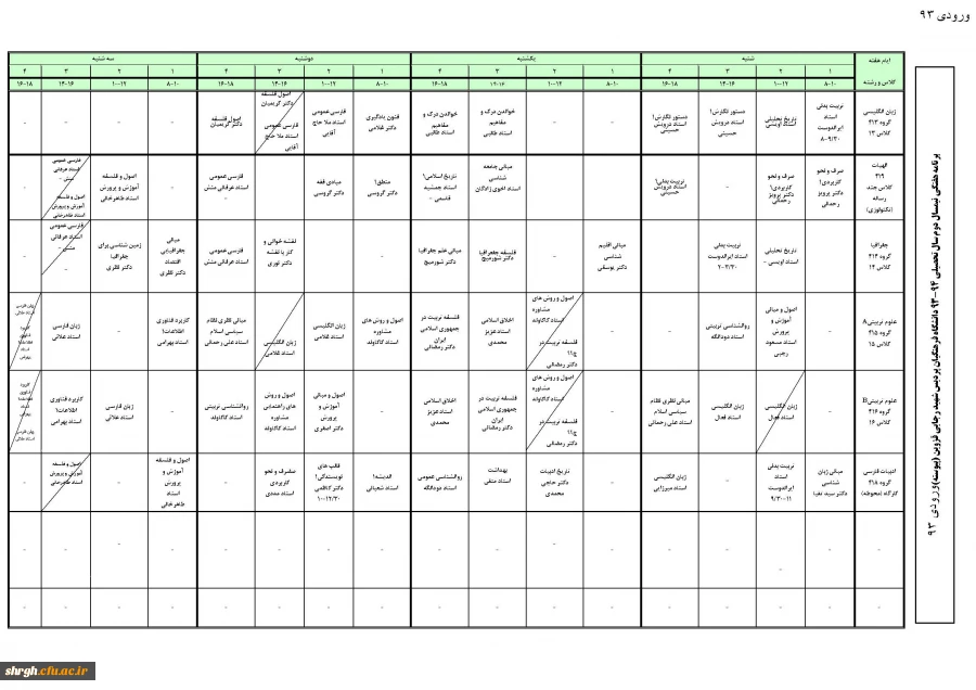 پیوسته ورودی93