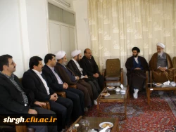 دیدار هیات رئیسه و تعدادی از کارکنان دانشگاه فرهنگیان قزوین با امام جمعه جدیدالانتصاب  استان قزوین