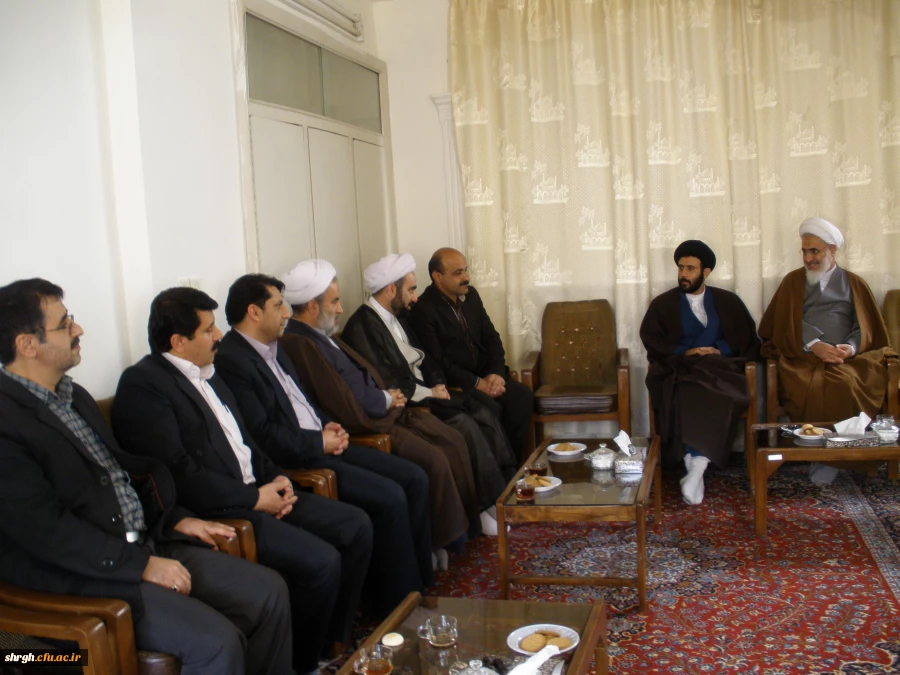 دیدار هیات رئیسه و تعدادی از کارکنان دانشگاه فرهنگیان قزوین با امام جمعه جدیدالانتصاب  استان قزوین