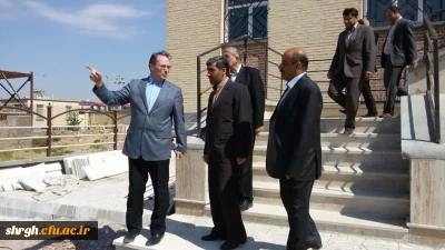 بازدید دکتر مهرمحمدی ریاست عالی دانشگاه فرهنگیان از پروژه خلیج فارس قزوین