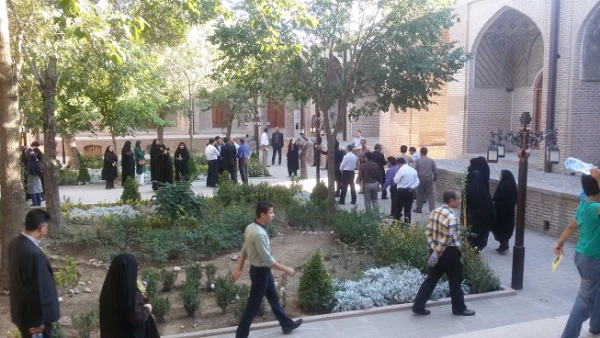 بازدید مدیران گروه آموزشی از اماکن تاریخی قزوین-سرای سعد السلطنه