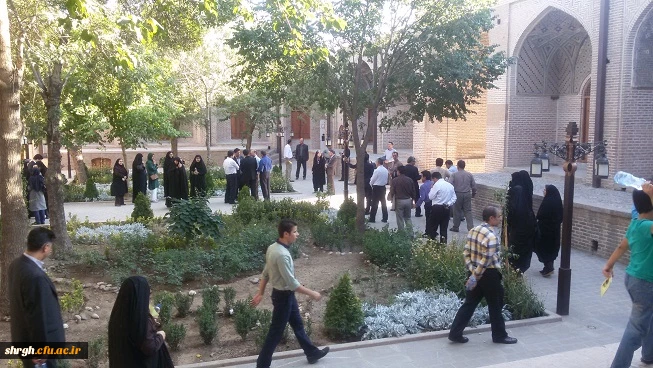 بازدید مدیران گروه آموزشی از اماکن تاریخی قزوین-سرای سعد السلطنه