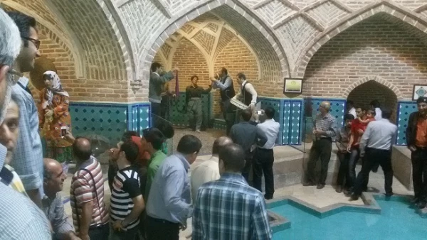 بازدید مدیران گروه آموزشی از اماکن تاریخی قزوین-حمام قجر