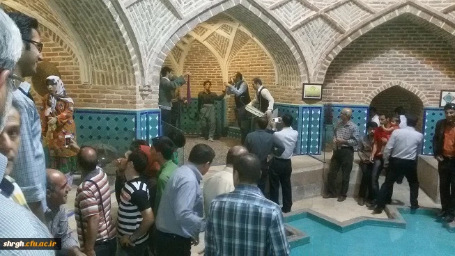 بازدید مدیران گروه آموزشی از اماکن تاریخی قزوین-حمام قجر