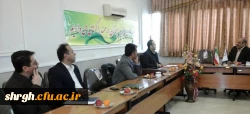 جلسه اعضا هیات علمی دانشگاه و نحوه اجرای امتحانات پایان نیمسال اول 95-94