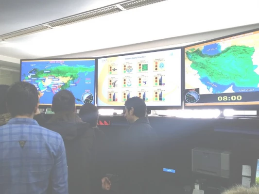 بازدید دانشجویان  از سازمان هواشناسی و زمین شناسی تهران