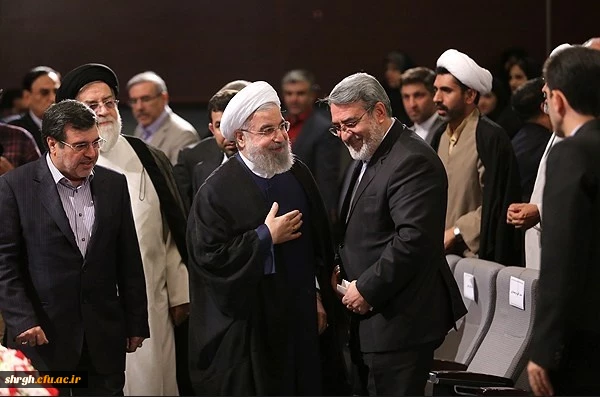 دیدار رئیس جمهور با علما، ایثارگران و برگزیدگان استان قزوین در دانشگاه فرهنگیان 5