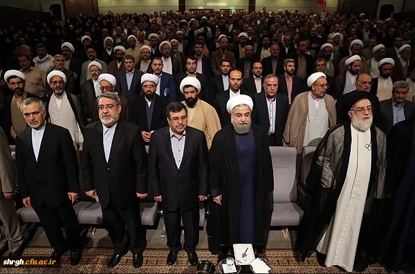 دیدار رئیس جمهور با علما، ایثارگران و برگزیدگان استان قزوین در دانشگاه فرهنگیان 6