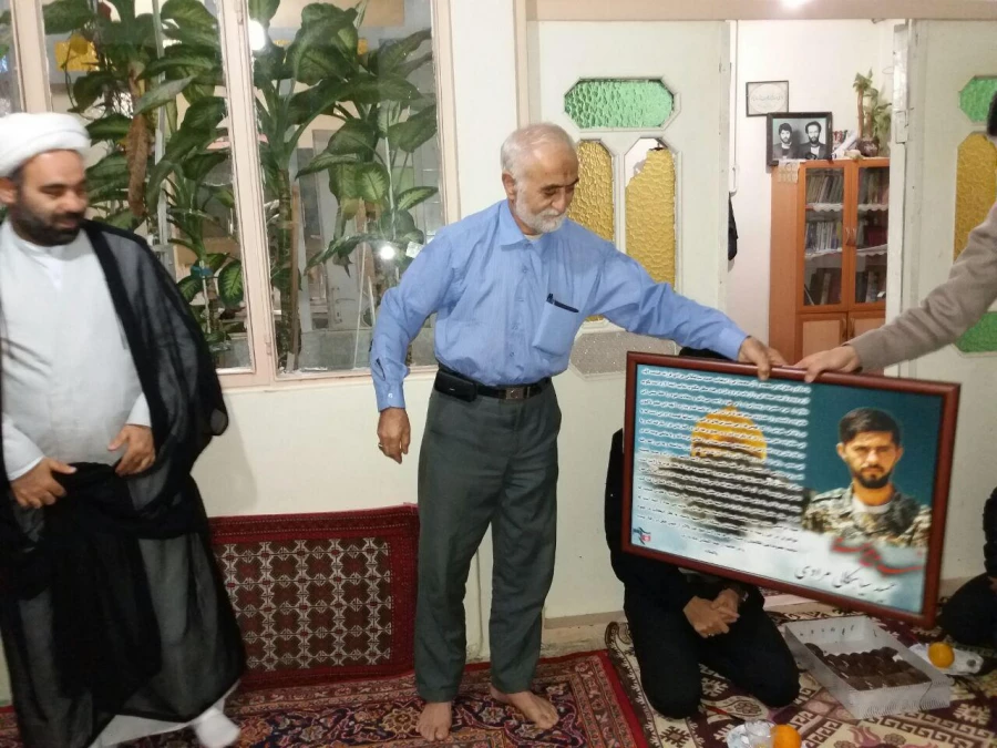 دیدار با خانواده شهید سیاهکالی از شهدای مدافع حرم