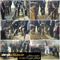 کاشت درخت در پردیس شهید رجائی 2