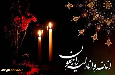 انا لله و انا الیه راجعون
تسلیت به مناسبت درگذشت مادر گرامی استاد ارجمند جناب آقای علی حیدری