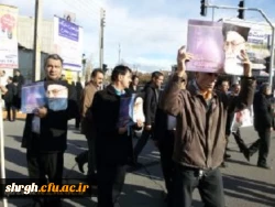 شرکت کارکنان ودانشجویان دانشگاه فرهنگیان استان قزوین درراهپیمایی محکومیت آشوبگران و حمایت از نظام 3