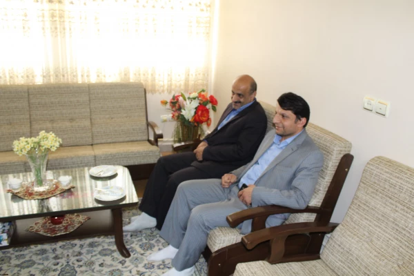 عیادت مدیریت امور پردیس های استان قزوین ازآقای شعبانی همکار پیشکسوت دانشگاه 2