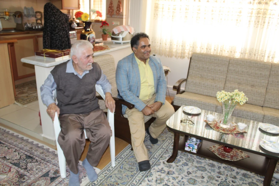 عیادت مدیریت امور پردیس های استان قزوین ازآقای شعبانی همکار پیشکسوت دانشگاه 3