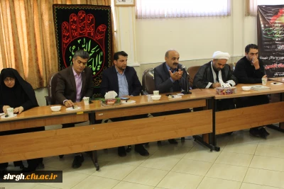 دردانشگاه فرهنگیان استان قزوین برگزارشد: مراسم سخنرانی وعزاداری به مناسبت هفتمین روز شهادت امام حسین (ع)ویاران باوفای ایشان