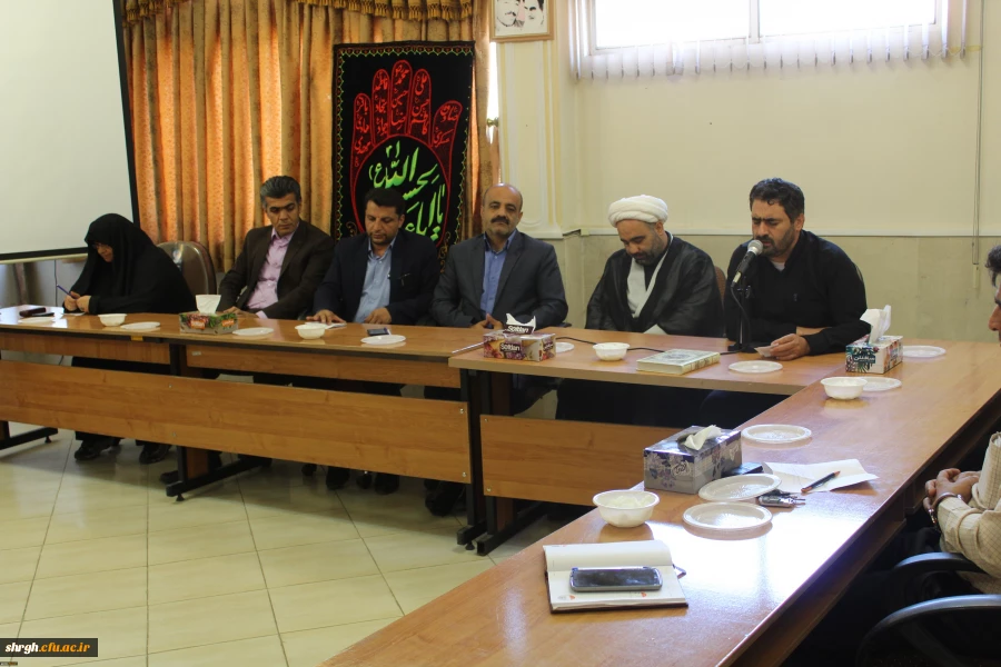 دردانشگاه فرهنگیان استان قزوین برگزارشد: مراسم سخنرانی وعزاداری به مناسبت هفتمین روز شهادت امام حسین (ع)ویاران باوفای ایشان 2