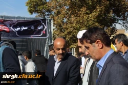 شرکت مسئولین ودانشجویان دانشگاه فرهنگیان استان قزوین درراهپیمایی یوم الله 13آبان 7