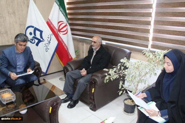 دیدار مدیریت امور پردیس های استان بااستاد آرام که 18سال رییس تربیت معلم قزوین بودند 4