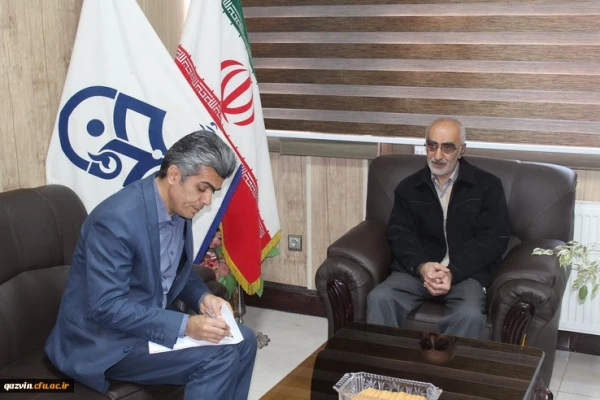 دیدار مدیریت امور پردیس های استان بااستاد آرام که 18سال رییس تربیت معلم قزوین بودند 5