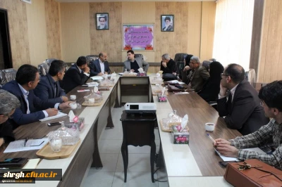 دیدارصمیمی دکتر روشندل معاون آموزشی وتحصیلات تکمیلی دانشگاه فرهنگیان کشور بااعضای هیئت علمی دانشگاه فرهنگیان استان قزوین