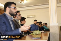 نشست صمیمی دکتررضایی رئیس گروه مطالعات فرهنگی دانشگاه فرهنگیان بامسئولین کانونها وتشکل های دانشجویی دانشگاه فرهنگیان استان قزوین 5