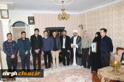 حضور مسئولین ودانشجویان دانشگاه فرهنگیان استان قزوین درمنزل شهید مجیدقنبری 2