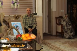 حضور مسئولین ودانشجویان دانشگاه فرهنگیان استان قزوین درمنزل شهید مجیدقنبری 5
