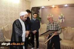 حضور مسئولین ودانشجویان دانشگاه فرهنگیان استان قزوین درمنزل شهید مجیدقنبری 7