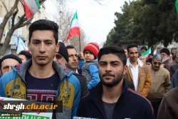 شرکت گسترده وپرشور مسئولین،کارکنان ودانشجویان دانشگاه فرهنگیان استان قزوین درراهپیمایی یوم الله 22بهمن 97 3