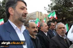 شرکت گسترده وپرشور مسئولین،کارکنان ودانشجویان دانشگاه فرهنگیان استان قزوین درراهپیمایی یوم الله 22بهمن 97 6