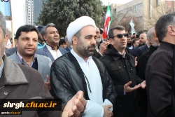 شرکت گسترده وپرشور مسئولین،کارکنان ودانشجویان دانشگاه فرهنگیان استان قزوین درراهپیمایی یوم الله 22بهمن 97 10
