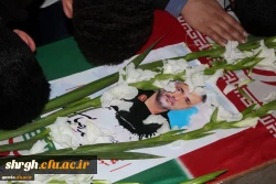 استقبال ووداع باشکوه وعاشقانه اساتید کارکنان ودانشجویان دانشگاه فرهنگیان استان قزوین با سردارشهید مدافع حرم حمیدمحمدرضایی 2