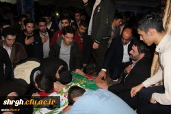 استقبال ووداع باشکوه وعاشقانه اساتید کارکنان ودانشجویان دانشگاه فرهنگیان استان قزوین با سردارشهید مدافع حرم حمیدمحمدرضایی 4