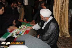 استقبال ووداع باشکوه وعاشقانه اساتید کارکنان ودانشجویان دانشگاه فرهنگیان استان قزوین با سردارشهید مدافع حرم حمیدمحمدرضایی 5