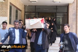 استقبال ووداع باشکوه وعاشقانه اساتید کارکنان ودانشجویان دانشگاه فرهنگیان استان قزوین با سردارشهید مدافع حرم حمیدمحمدرضایی 8