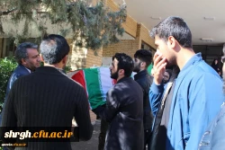 استقبال ووداع باشکوه وعاشقانه اساتید کارکنان ودانشجویان دانشگاه فرهنگیان استان قزوین با سردارشهید مدافع حرم حمیدمحمدرضایی 9