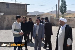 دکتر مشهدی سرپرست امور پردیس های دانشگاه فرهنگیان استان قزوین با حضور درمحل اردوی جهادی دانشجویان این دانشگاه در مناطق محروم شهرستان آوج از نزدیک درجریان فعالیت های آنان قرار گرفت. 6
