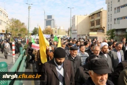 راهپیمایی مسئولین اساتید ودانشجویان دانشگاه فرهنگیان استان قزوین به همراه مردم انقلابی وهمیشه درصحنه قزوین علیه اغتشاش گران وآشوبگران واربابان آنها 6