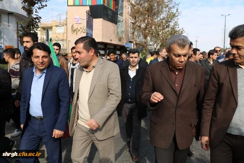 راهپیمایی مسئولین اساتید ودانشجویان دانشگاه فرهنگیان استان قزوین به همراه مردم انقلابی وهمیشه درصحنه قزوین علیه اغتشاش گران وآشوبگران واربابان آنها 10