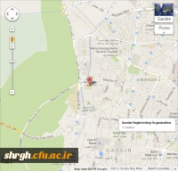 موقعیت پردیس شهید رجایی قزوین در نقشه شهری